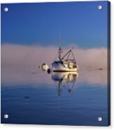 At Anchor In The Morning Mist Acrylic Print