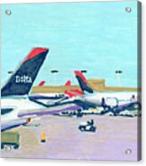 Atlanta Delta Planes Acrylic Print