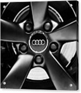 Audi Wheel  Monochrome Acrylic Print