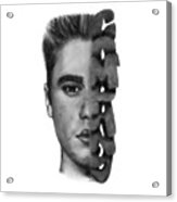 Justin Bieber Drawing By Sofia Furniel Acrylic Print