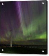 Aurora Over The Harbor Acrylic Print