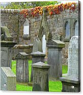 Autumn Cemetery Acrylic Print