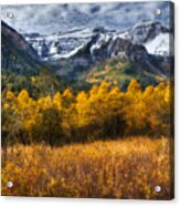 Autumn Colors On Mount Timpanogos Acrylic Print