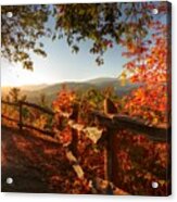 Autumn Landscape From Cataloochee In The Great Smoky Mountains National Park Acrylic Print