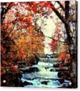 Autumn Mill Falls Acrylic Print