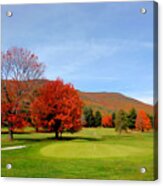 Autumn Mountain Golf Course 8 Acrylic Print