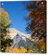 Autumn Peaks Acrylic Print