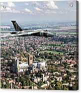 Avro Vulcan Passing Lincoln Cathedral Acrylic Print