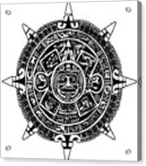 Aztecs Calendar Acrylic Print