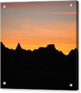 Badlands Sunset Acrylic Print