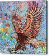 Bald Eagle Hunting Acrylic Print