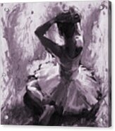 Ballerina Sitting 01 Acrylic Print