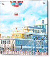 Balloon Ride, Disney Springs, Walt Disney World Acrylic Print