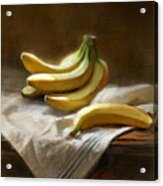 Bananas On White Acrylic Print