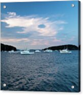 Bar Harbor Lobster Boats Acrylic Print