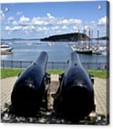 Bar Harbor - Maine - Canons At Agamont Park Acrylic Print