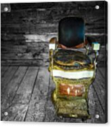 Ghost Town Barber Chair No. 1 Acrylic Print