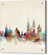 Barcelona City Skyline Acrylic Print