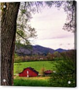 Barn In The Valley Acrylic Print