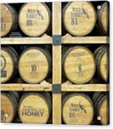 Barrels Of Wild Turkey Bourbon In Distillery Acrylic Print
