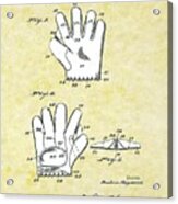 Baseball Glove 1921 Patent Acrylic Print