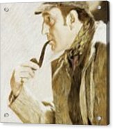 Basil Rathbone As Sherlock Holmes Acrylic Print