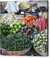 Baskets Of Produce Acrylic Print