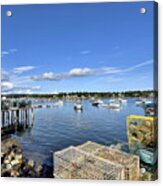 Bass Harbor Lobster Traps - Maine Acrylic Print