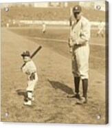 Batting With The Babe Acrylic Print