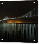 Bay Bridge At Night Acrylic Print