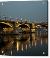 Bridge On The River Danube. Acrylic Print