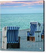 Beach Chair At Sylt, Germany Acrylic Print