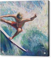 Beach Comber Series, Surfer 1 Acrylic Print