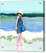 Beach Girl Acrylic Print