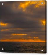 Beach Sunset Del Mar / Torrey Pines Ca Acrylic Print