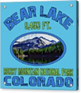 Bear Lake Rocky Mountain National Park Colorado Acrylic Print