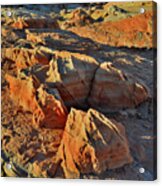 Beautiful Sandstone Shapes At Sunrise In Valley Of Fire Acrylic Print