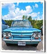 #beautiful #turquoise #chevrolet Acrylic Print