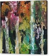 Beauty In The Abstract Forest Acrylic Print