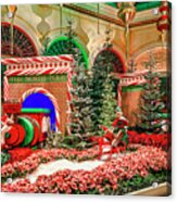 Bellagio Christmas Train Decorations Angled 2017 2 To 1 Aspect Ratio Acrylic Print