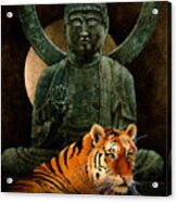 Bengal And The Buddha Acrylic Print