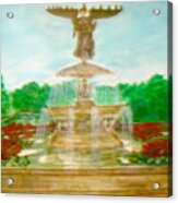 Bethesda Fountain Central Park Acrylic Print