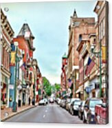 Beverley Historic District - Staunton Virginia - Art Of The Small Town Acrylic Print