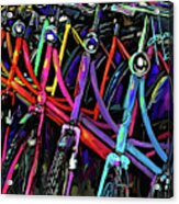 Bicycles In Amsterdam Acrylic Print