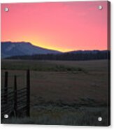 Big Horn Sunrise Acrylic Print