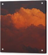 Billowing Clouds Sunset Acrylic Print