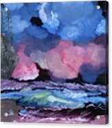 Billowy Clouds Afloat Acrylic Print