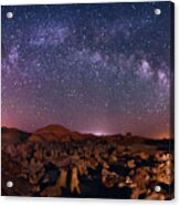 Bisti Badlands Night Sky - 2 Acrylic Print