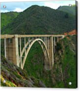 Bixby Bridge In Big Sur Acrylic Print