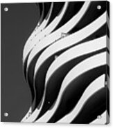 Black And White Concrete Waves Acrylic Print